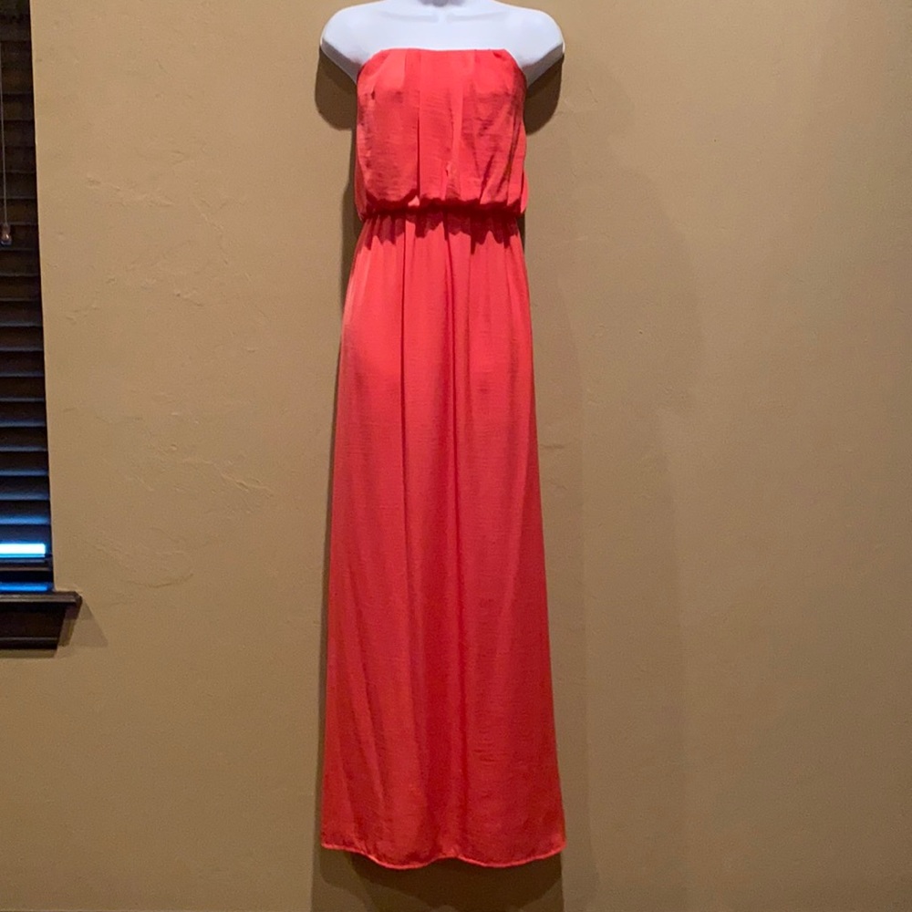 City Triangles XL Coral Long Tube Dress